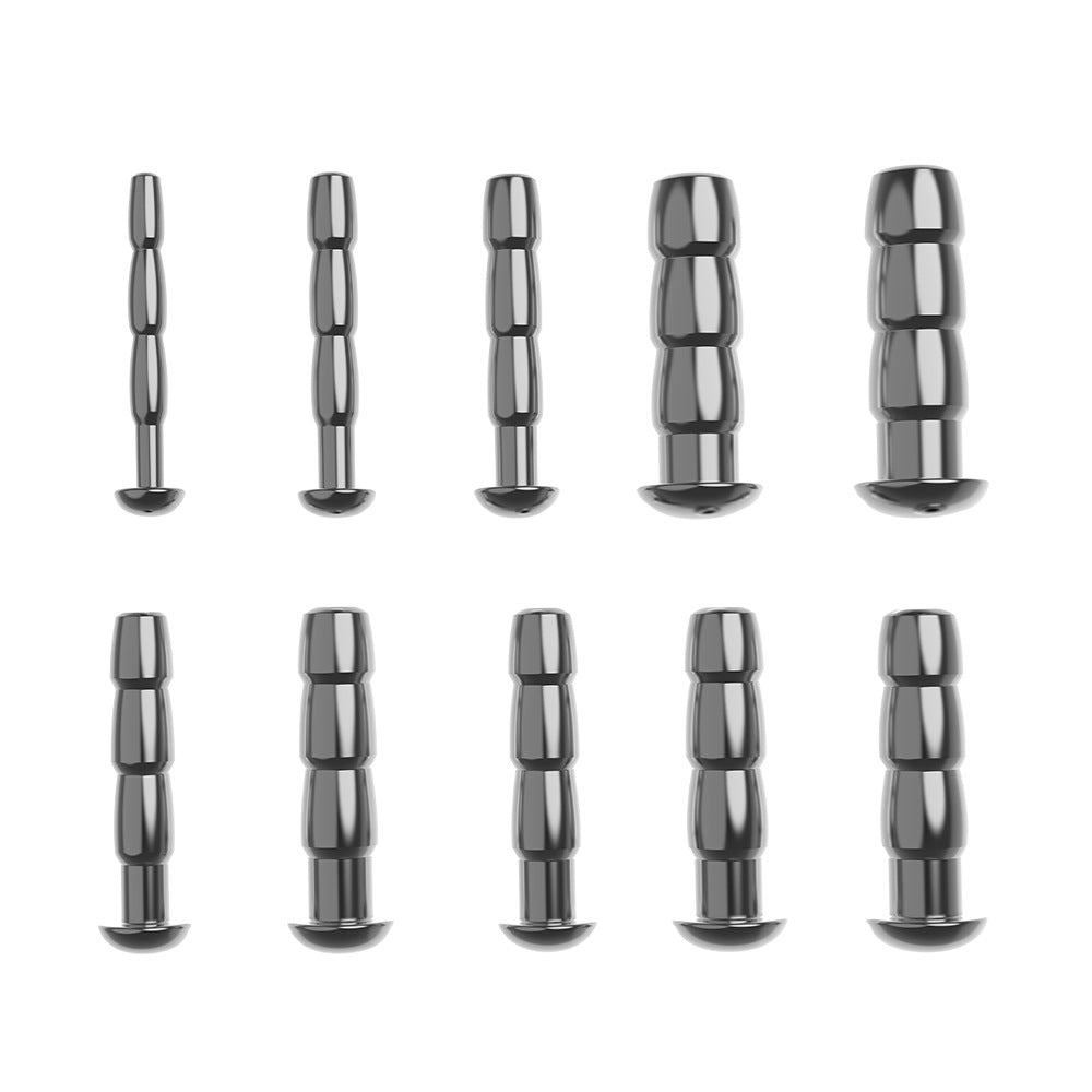 Male urethral catheter stimulation dilator