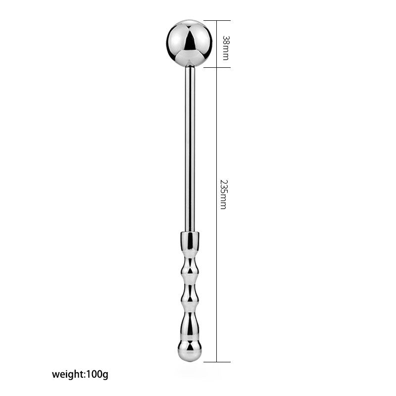 Metal Handheld Spherical Anal Plug