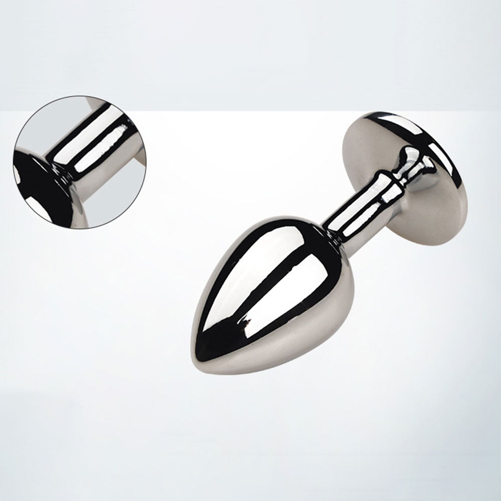 Silver anal plug