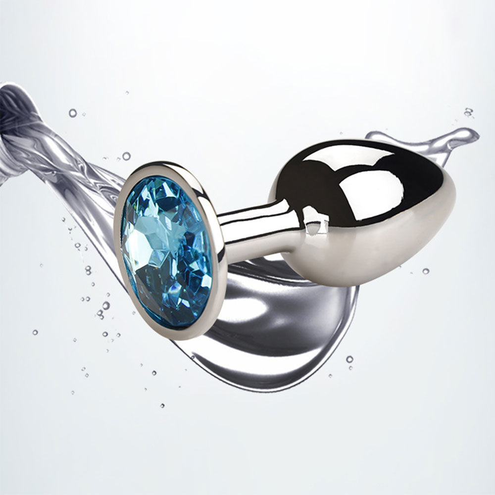 Silver anal plug
