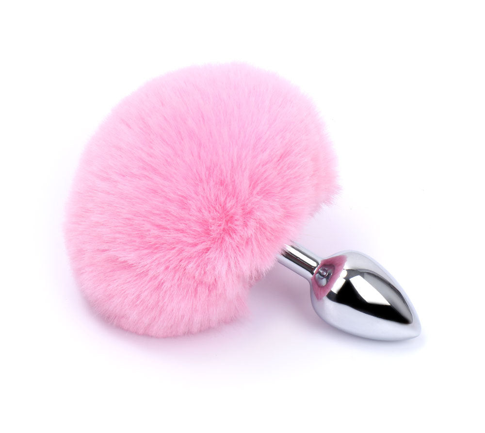 Colored artificial hair small anal plug