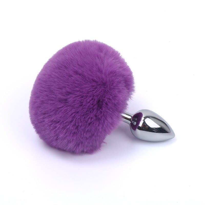 Colored artificial hair small anal plug